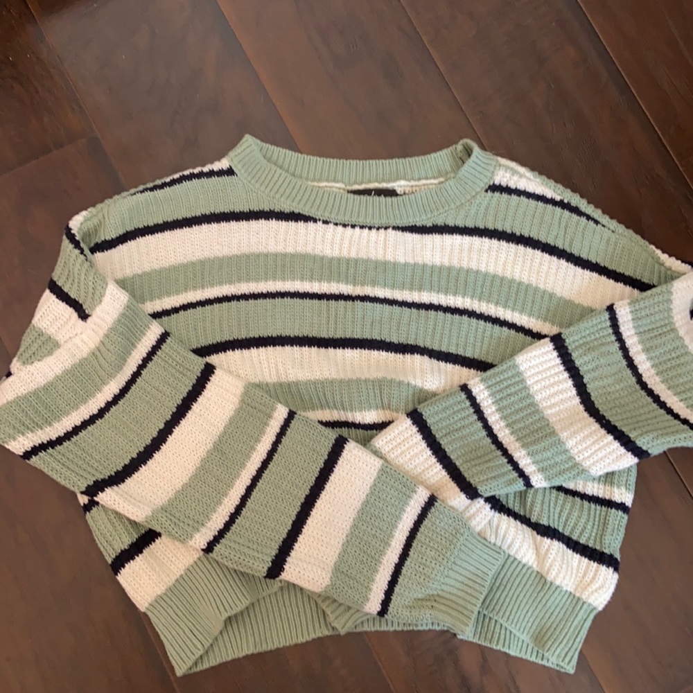 Pacsun cropped striped sweater